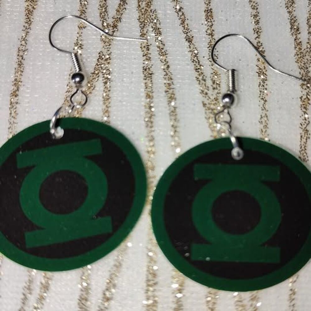 Green Lantern Force Fan Art Earrings